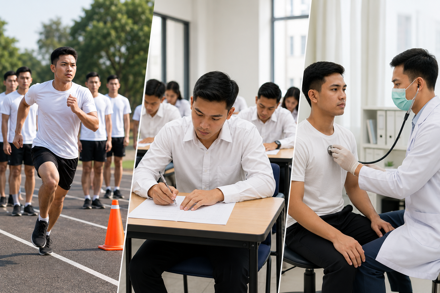Peserta mengerjakan assessment